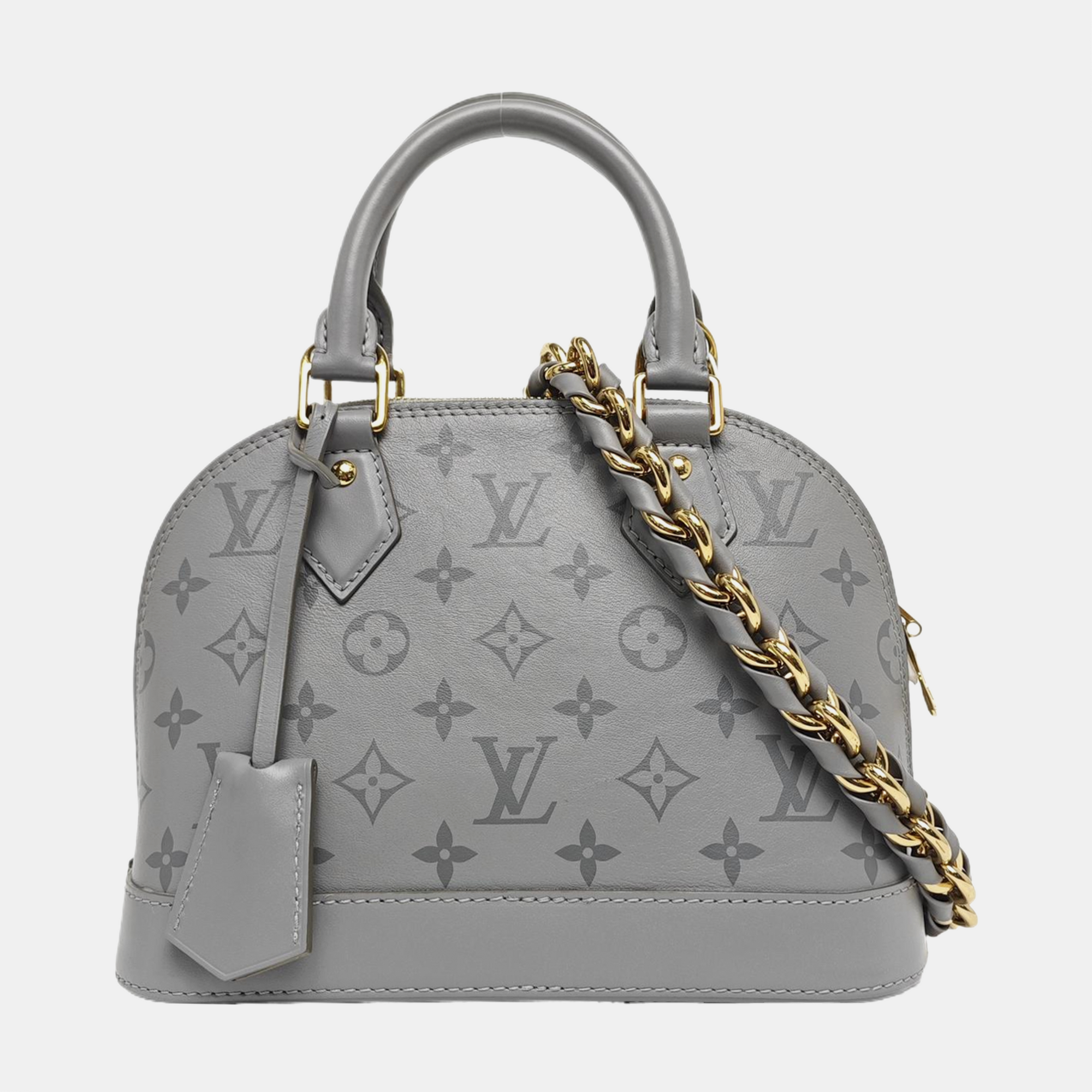 ALMA BB Monogram Calfskin Gray