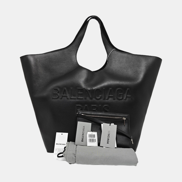 Calfskin Tote Bag Large Black