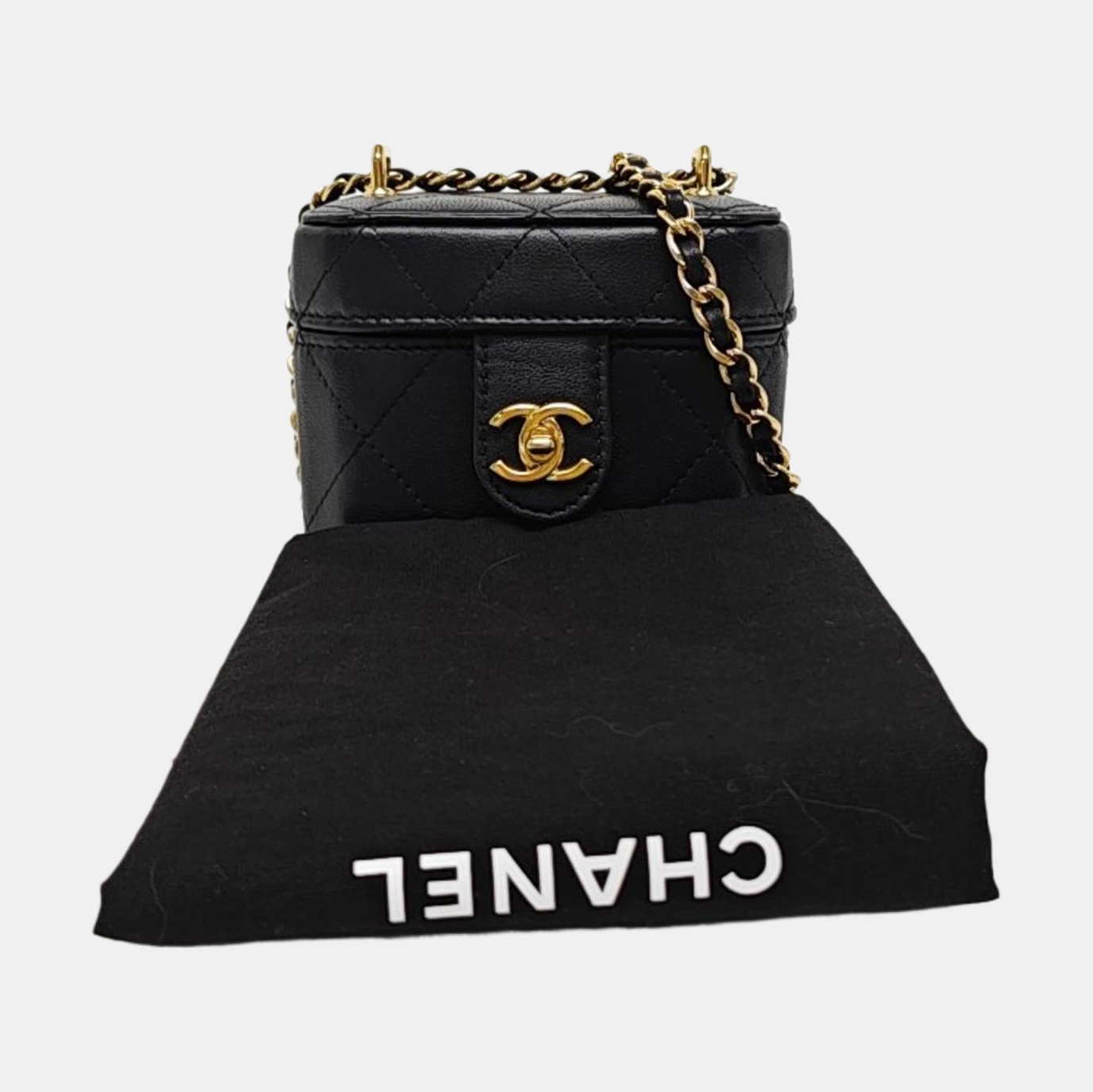 Quilted Lambskin Small Black