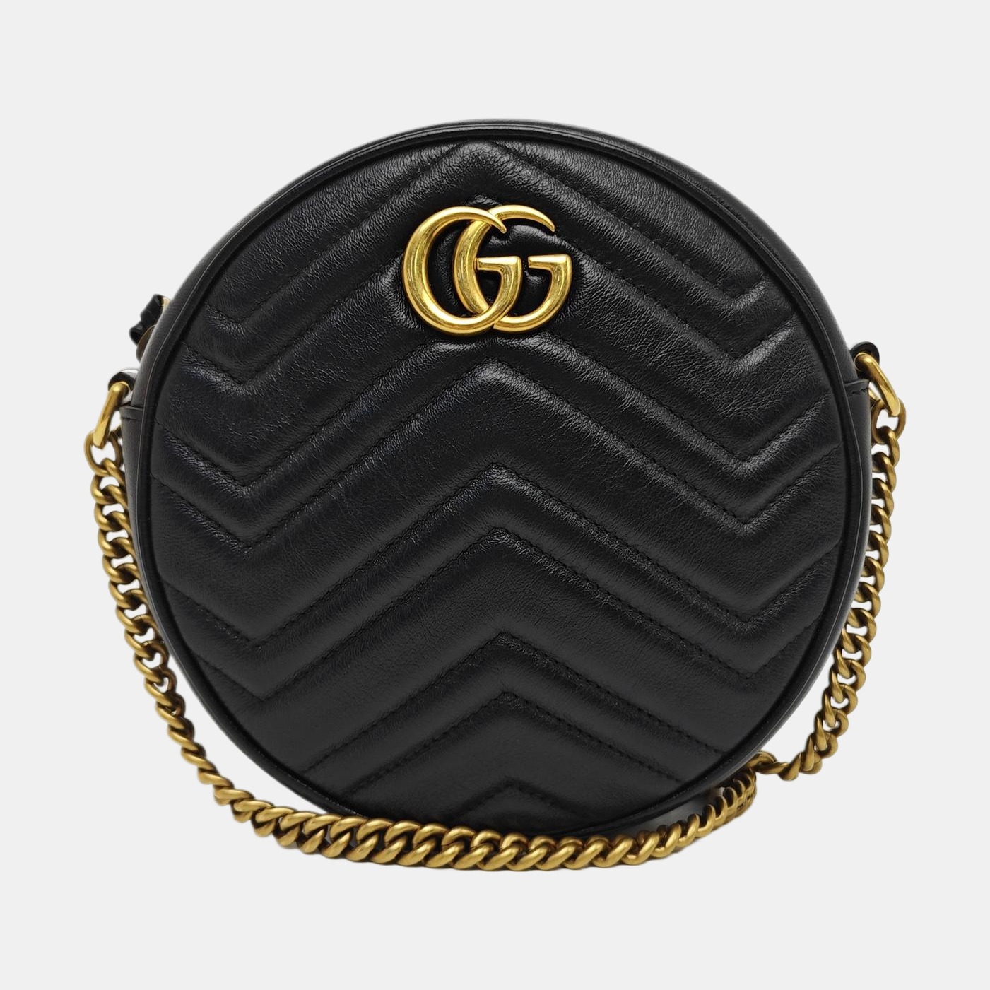 GG Marmont Mini Quilted Calfskin Black
