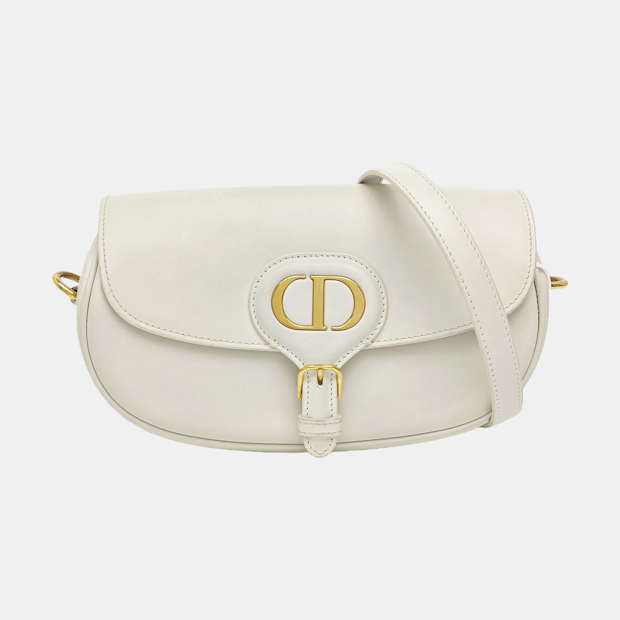 Bobby Medium Calfskin White