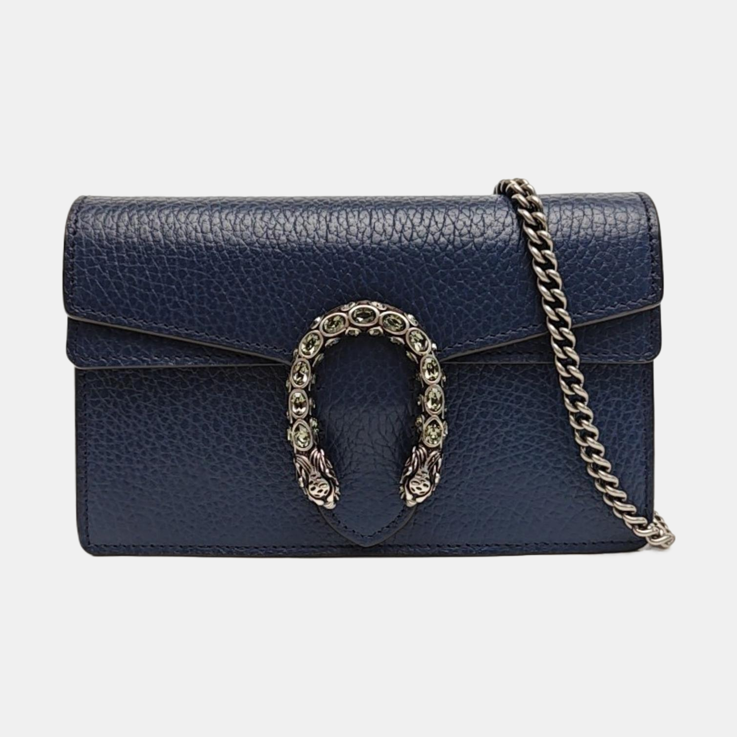 Dionysus Super Mini Calfskin Blue