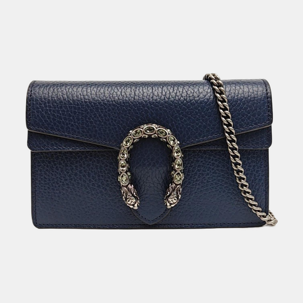 Dionysus Super Mini Calfskin Blue