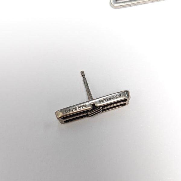 Metal Silver Stud Earrings