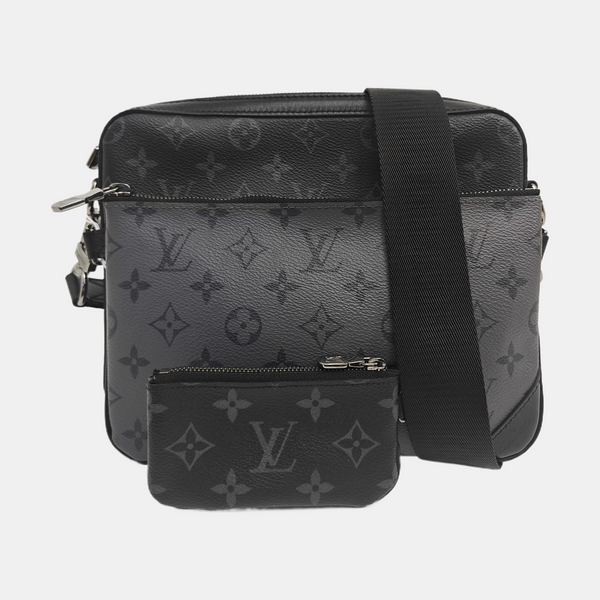 TRIO Monogram Coated Canvas Gray