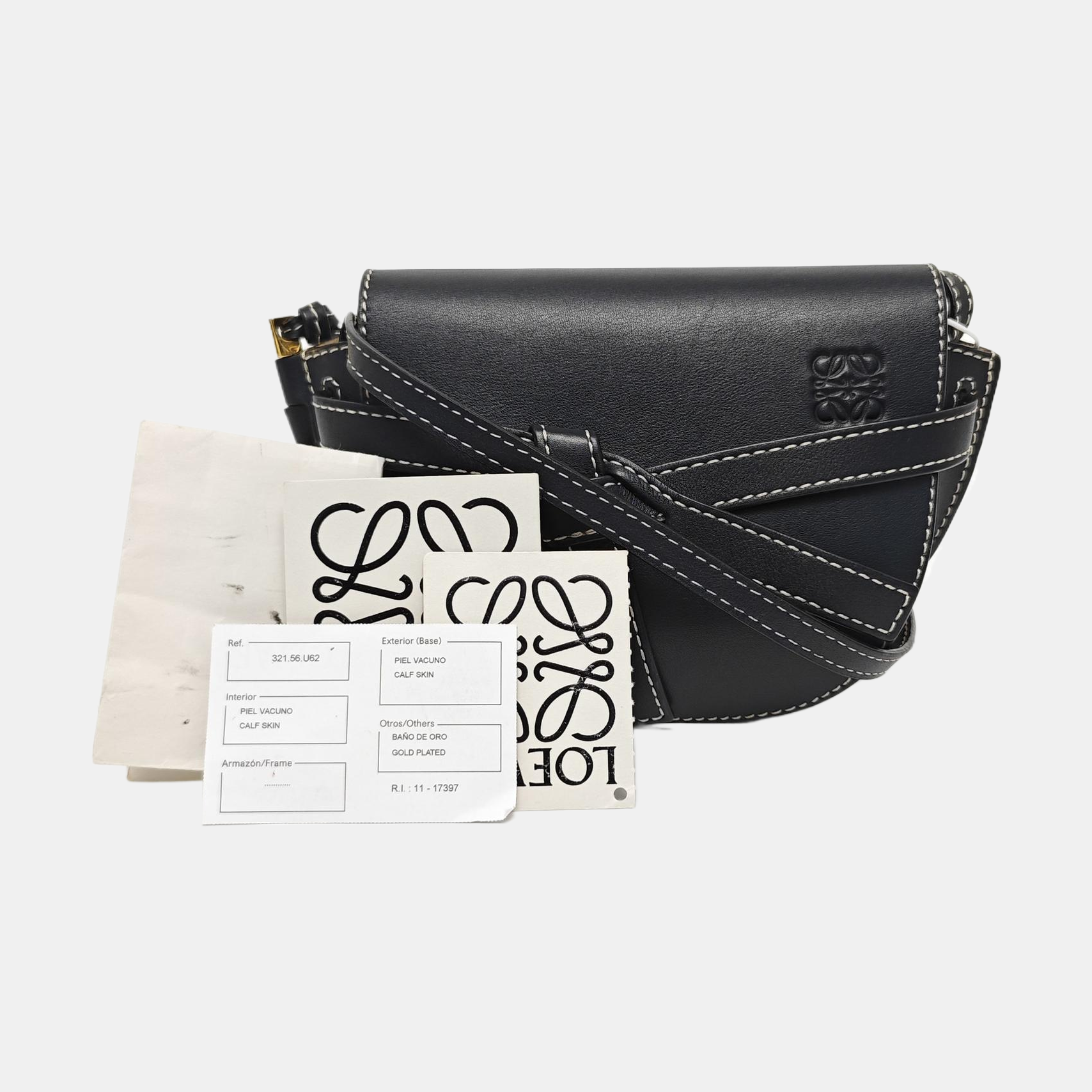 Gate Mini Calfskin Black
