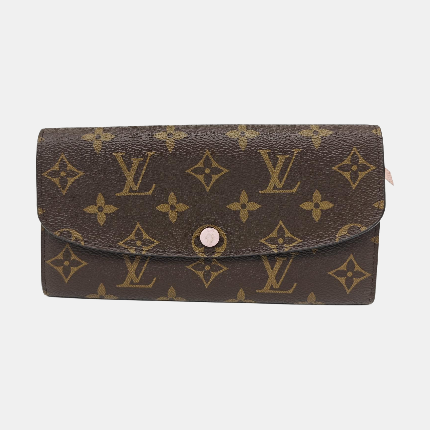 EMILIE Monogram Coated Canvas Brown Wallet