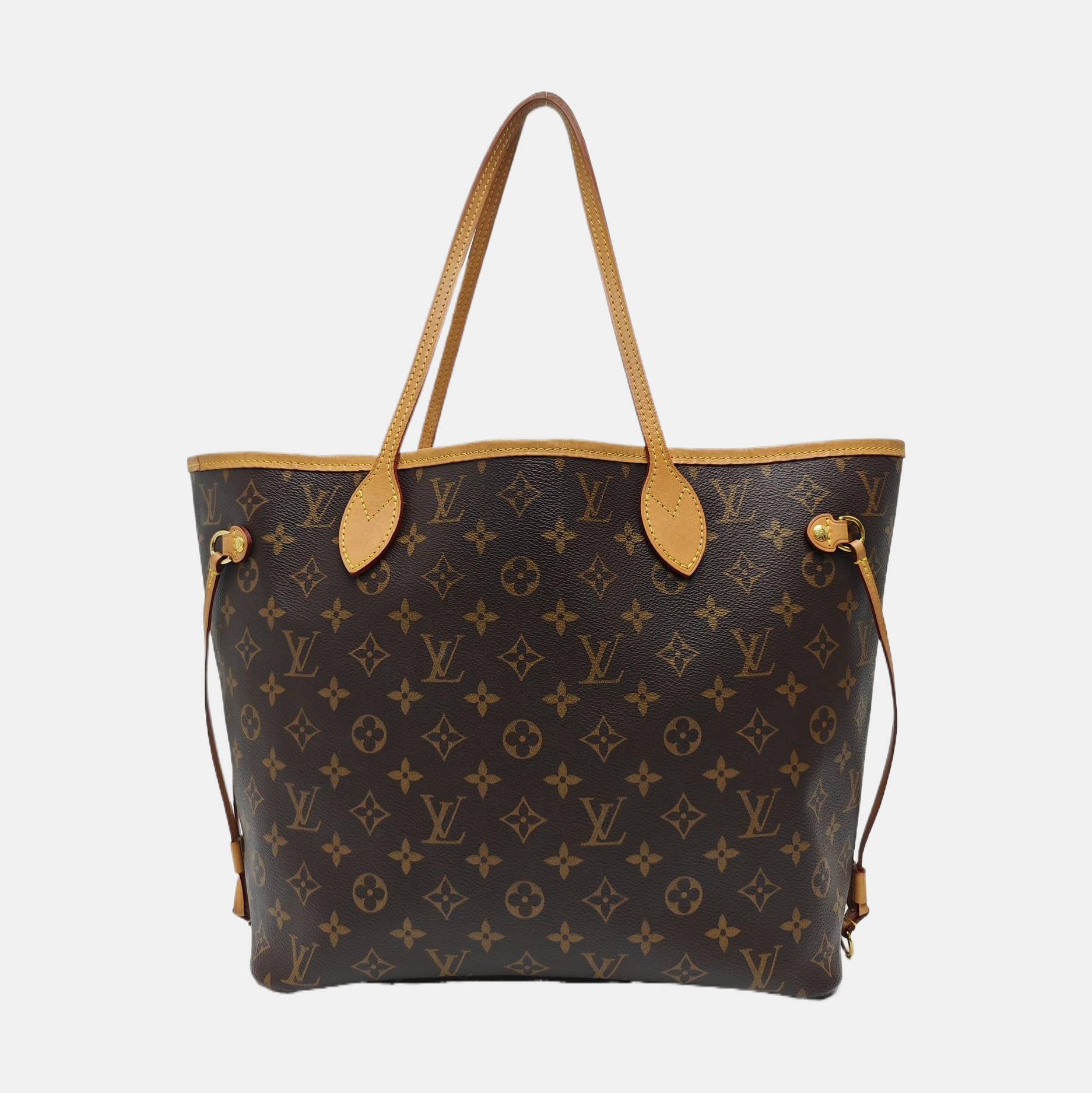 NEVERFULL MM Monogram Coated Canvas Brown