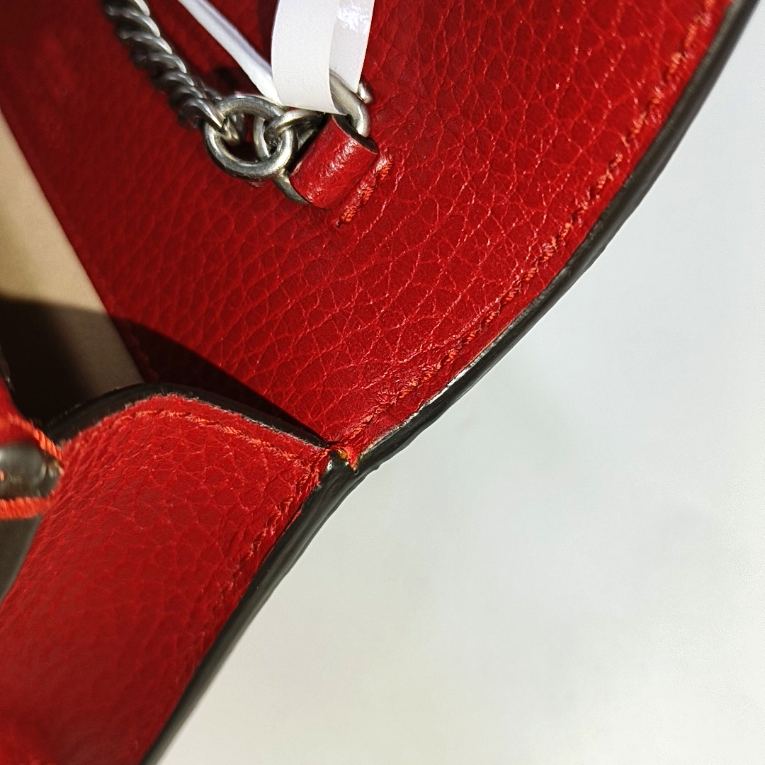 Authenticated pre-owned  Dionysus Super Mini Calfskin Red - Crossbody Bag at Looply