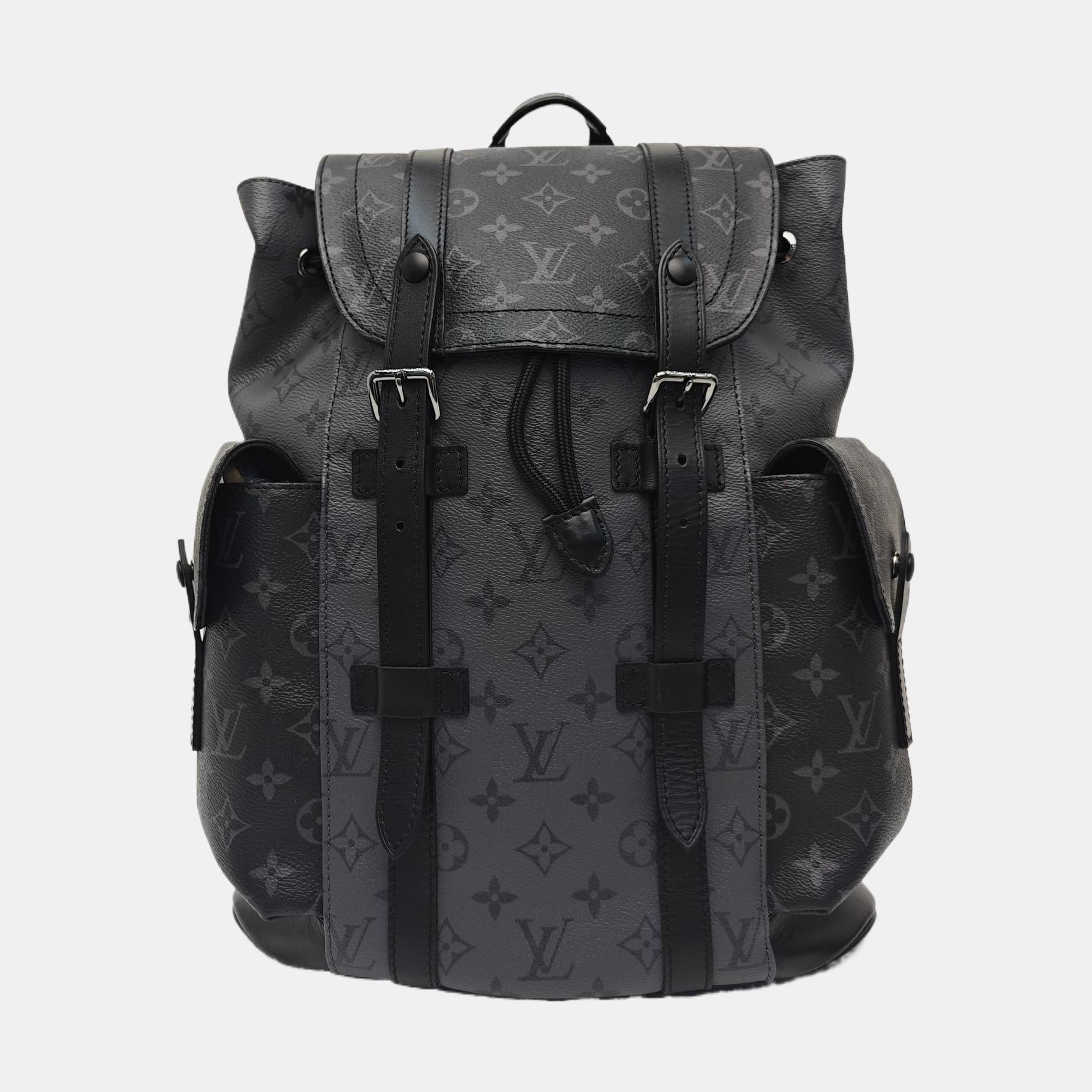 CHRISTOPHER Monogram Coated Canvas Gray