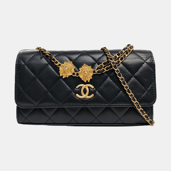 WOC Quilted Lambskin Black