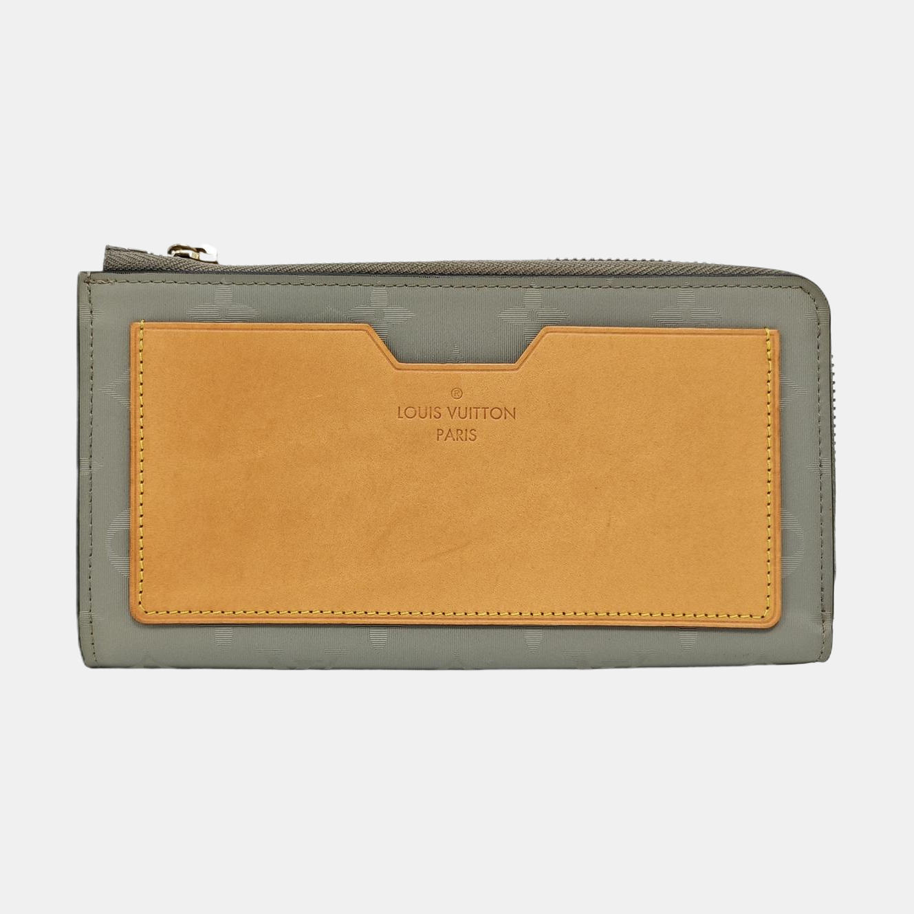 JEANNE Monogram Canvas Gray Wallet