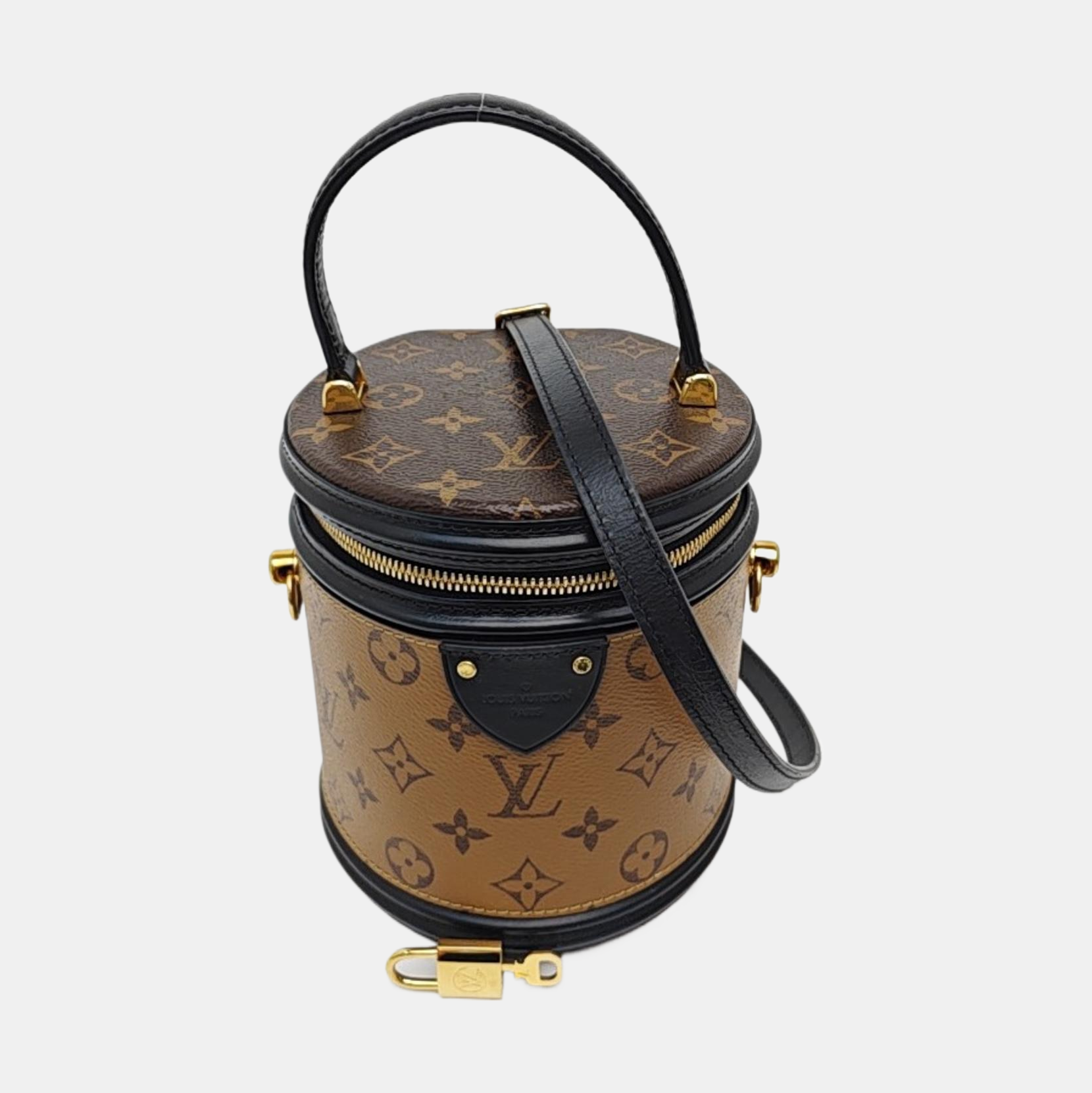 CANNES PM Monogram Coated Canvas Brown