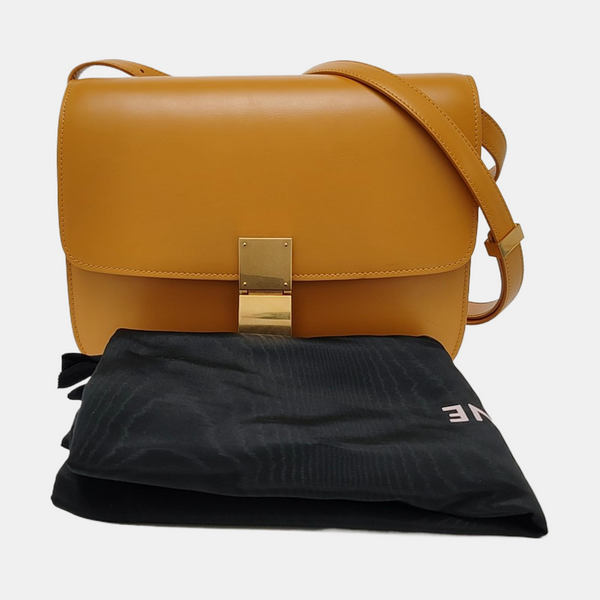 CLASSIC BOX Medium Calfskin Yellow