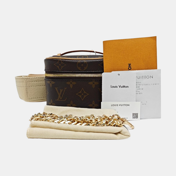 NICE Super Mini Monogram Coated Canvas Brown