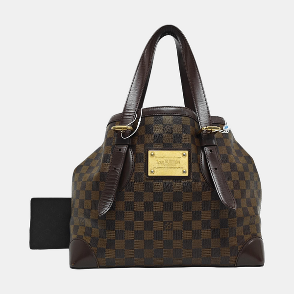 HAMPSTEAD MM Damier Ebene Coated Canvas Brown