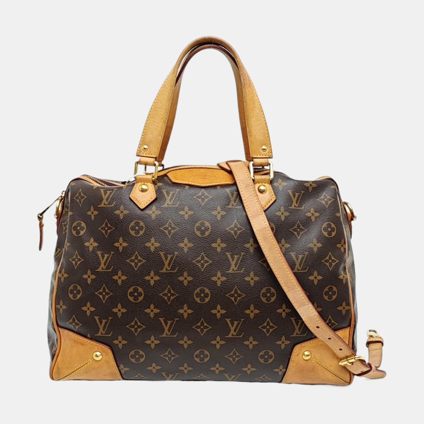 RETIRO GM Monogram Coated Canvas Brown