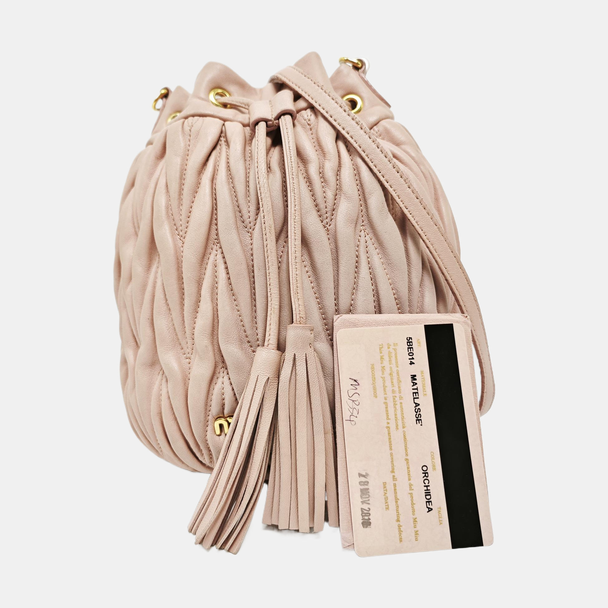 Matelassé Quilted Lambskin Pink