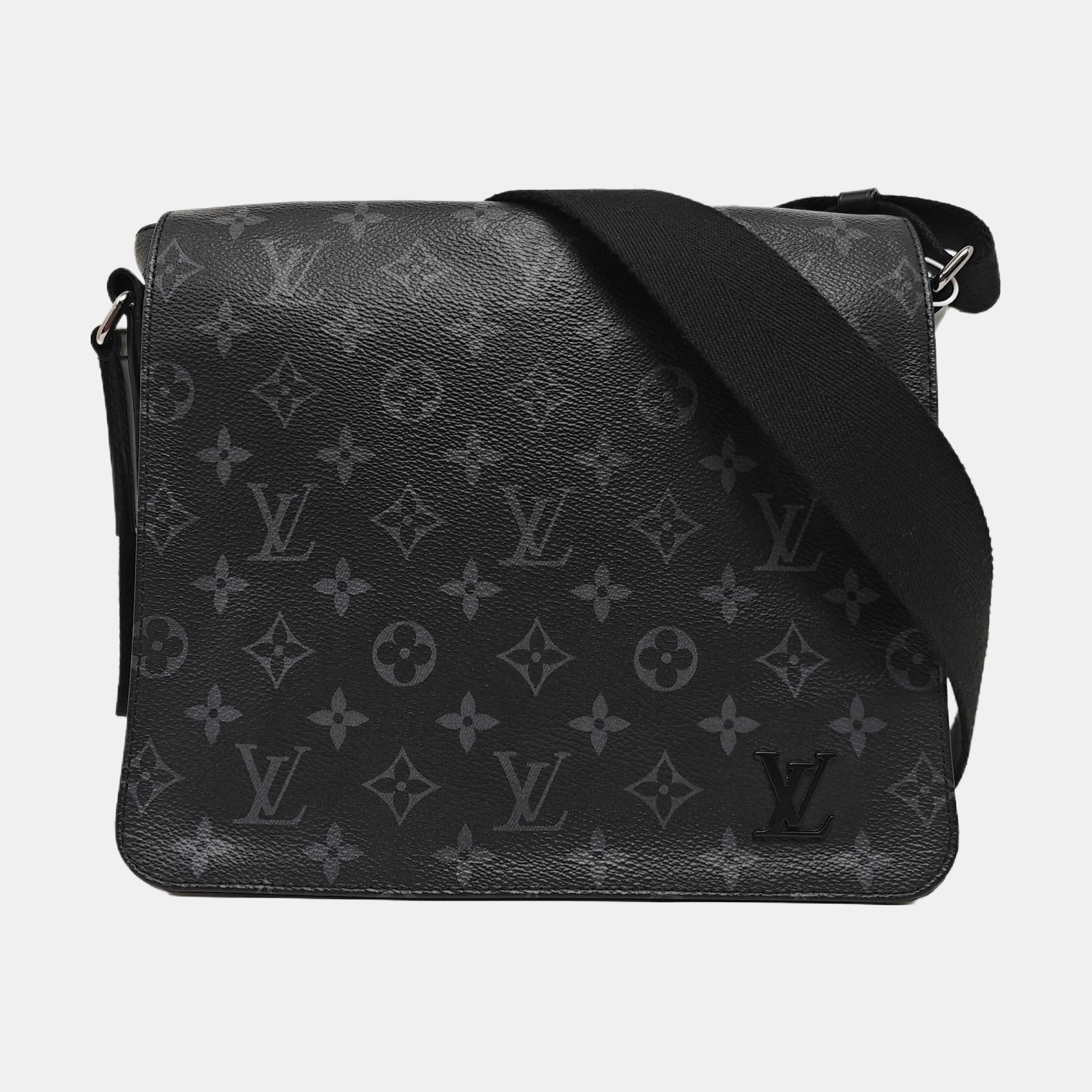 DISTRICT PM Monogram Coated Canvas Black