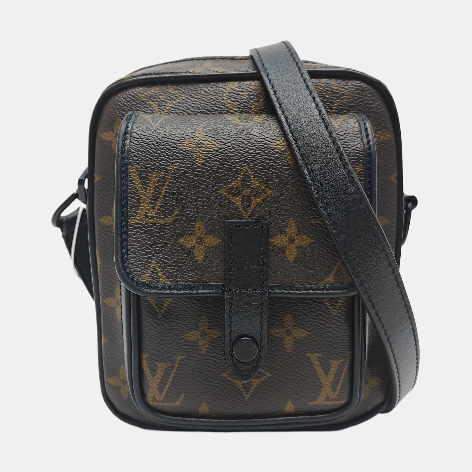 CHRISTOPHER Monogram Coated Canvas Brown