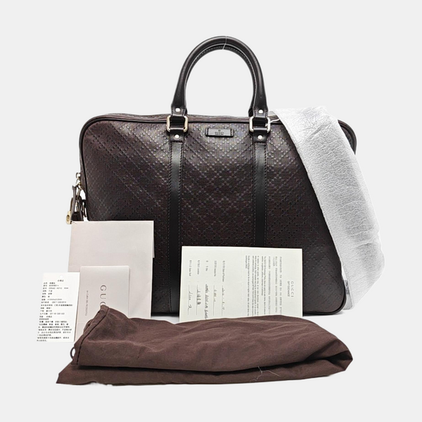 Calfskin Shoulder Bag Brown
