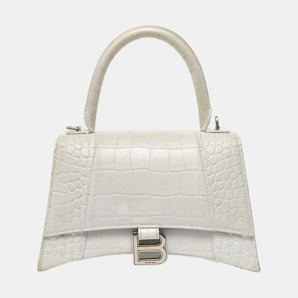 Hourglass S Calfskin White