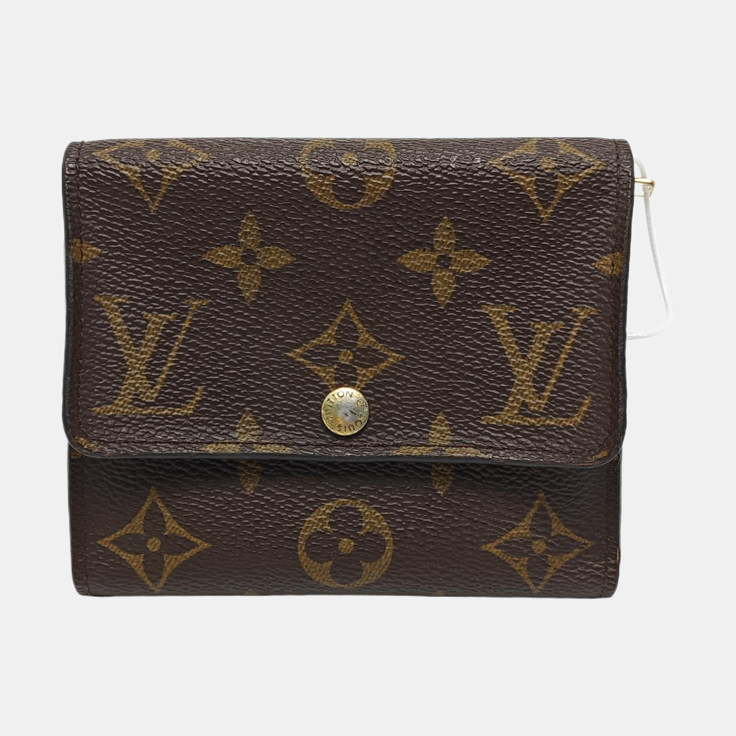 ANAIS Monogram Coated Canvas Brown Wallet