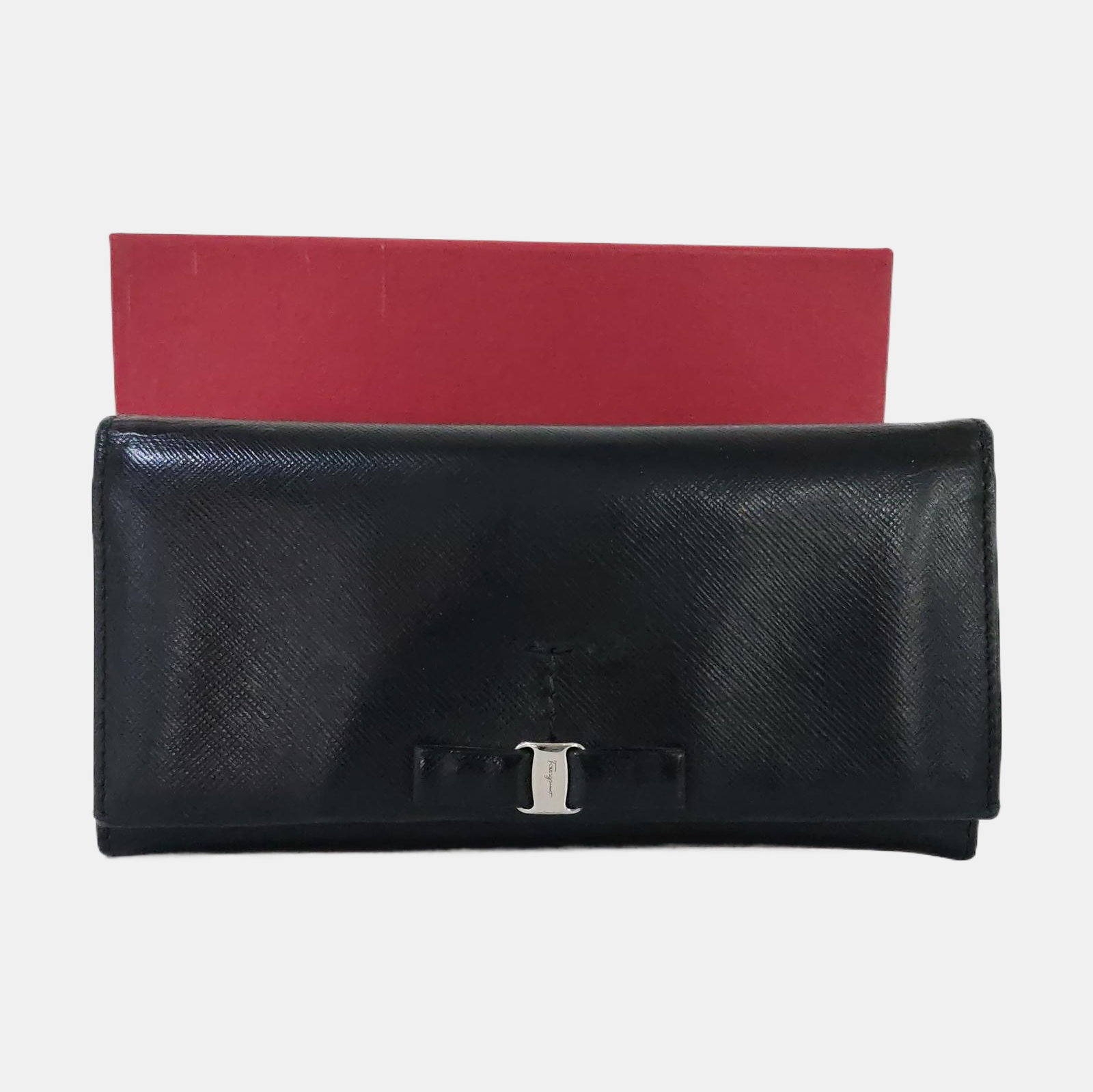 Vara Calfskin Black Wallet