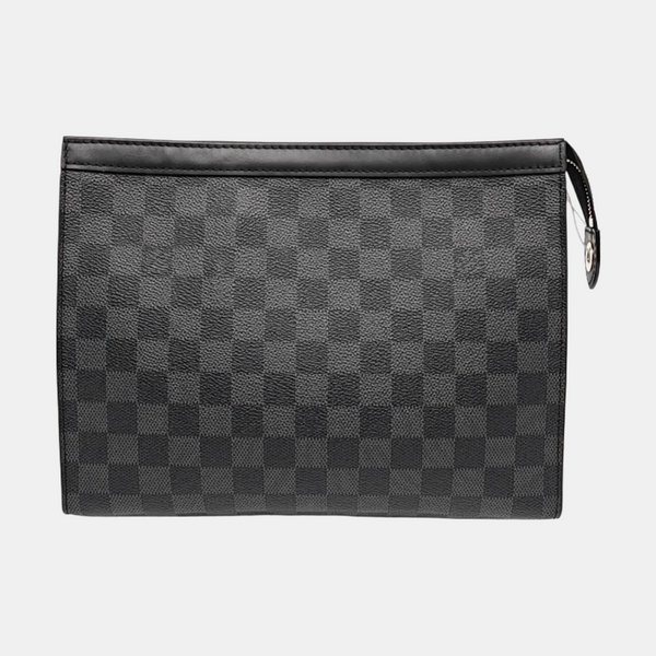Pochette Voyag MM Damier Graphite Coated Canvas Gray