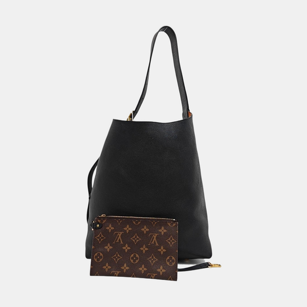 LOW KEY HOBO MM Monogram Calfskin Black