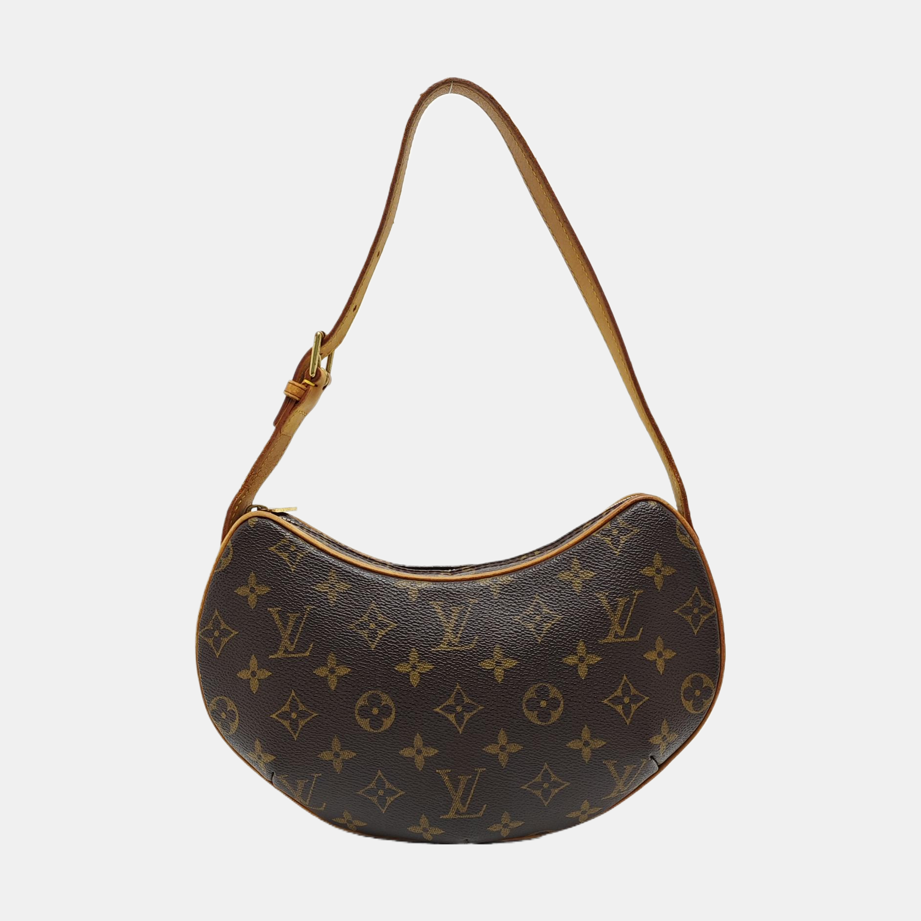 CROISSANT PM Monogram Coated Canvas Brown