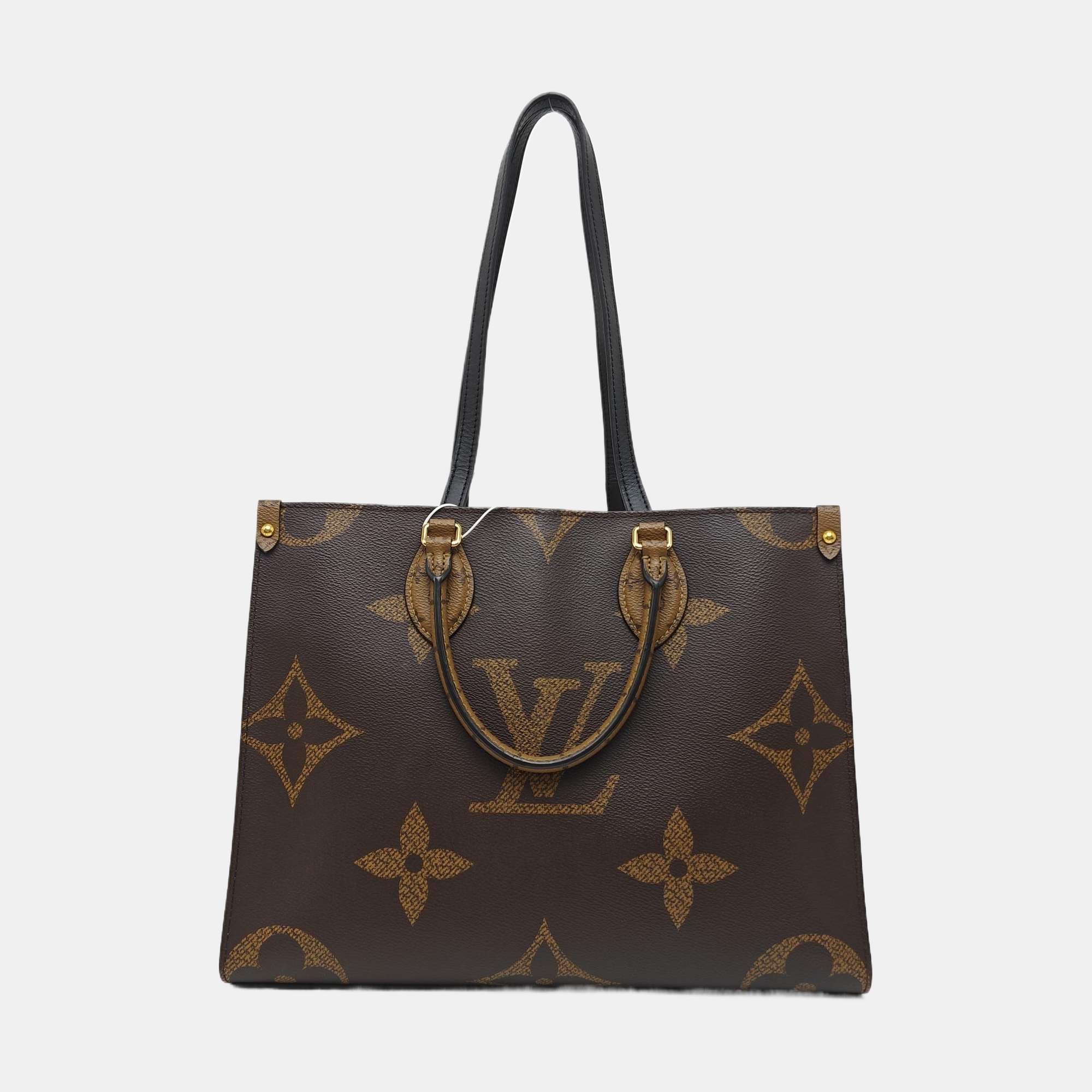 ONTHEGO MM Monogram Coated Canvas Brown