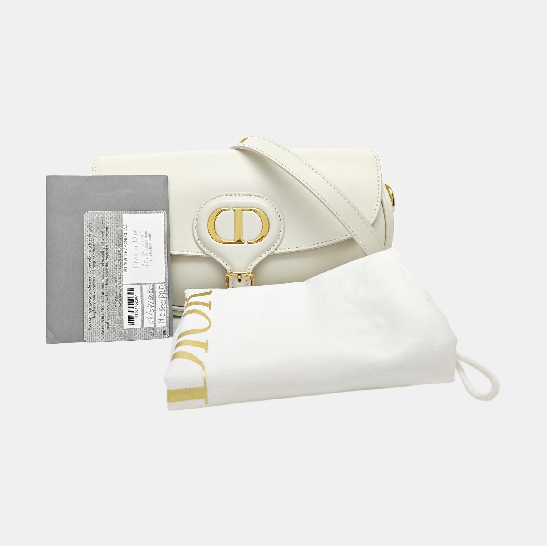 Bobby Medium Calfskin White