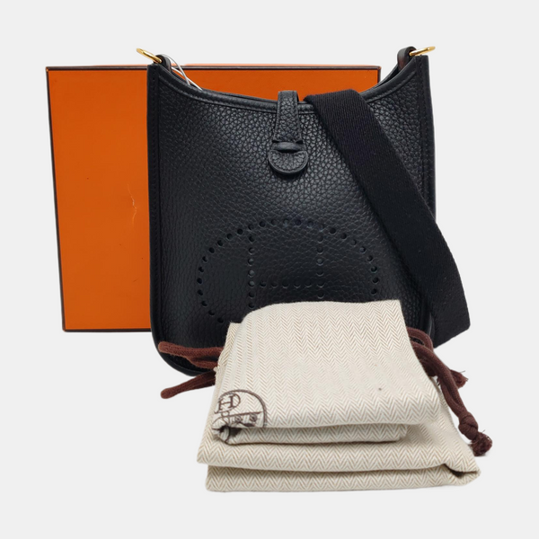 Authenticated pre-owned  Evelyne TPM Clemence Black - Shoulder Bag at Looply