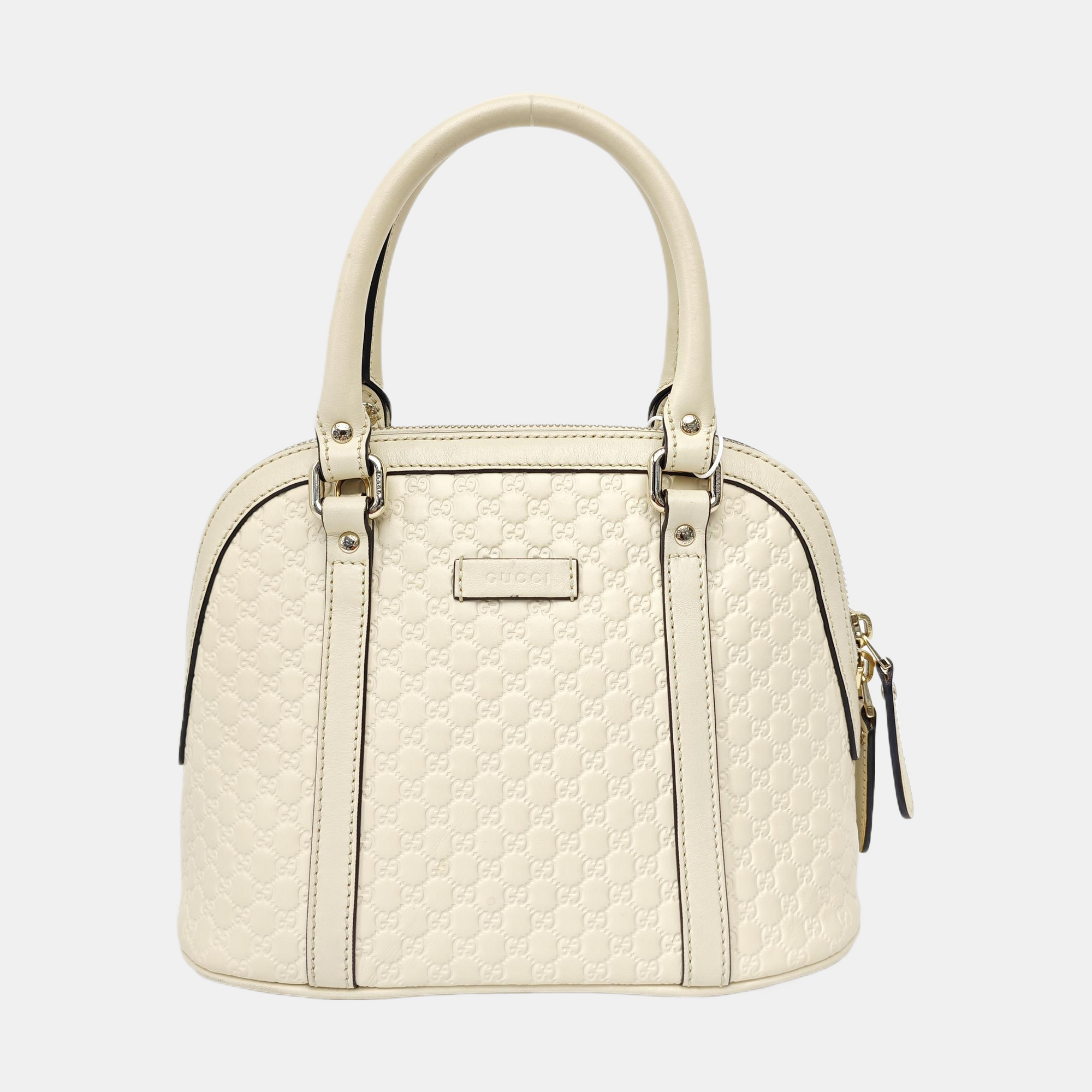 Microguccissima Monogram Calfskin Beige