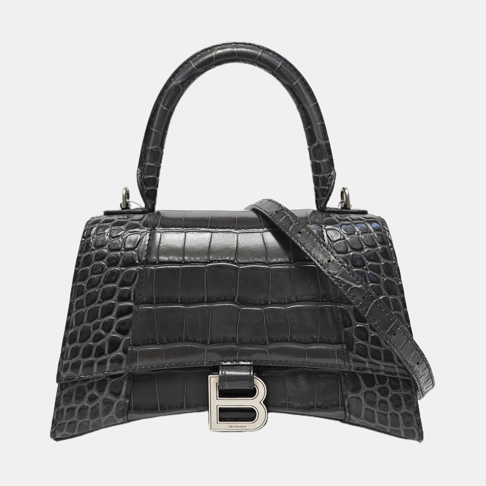 Hourglass S Calfskin Gray