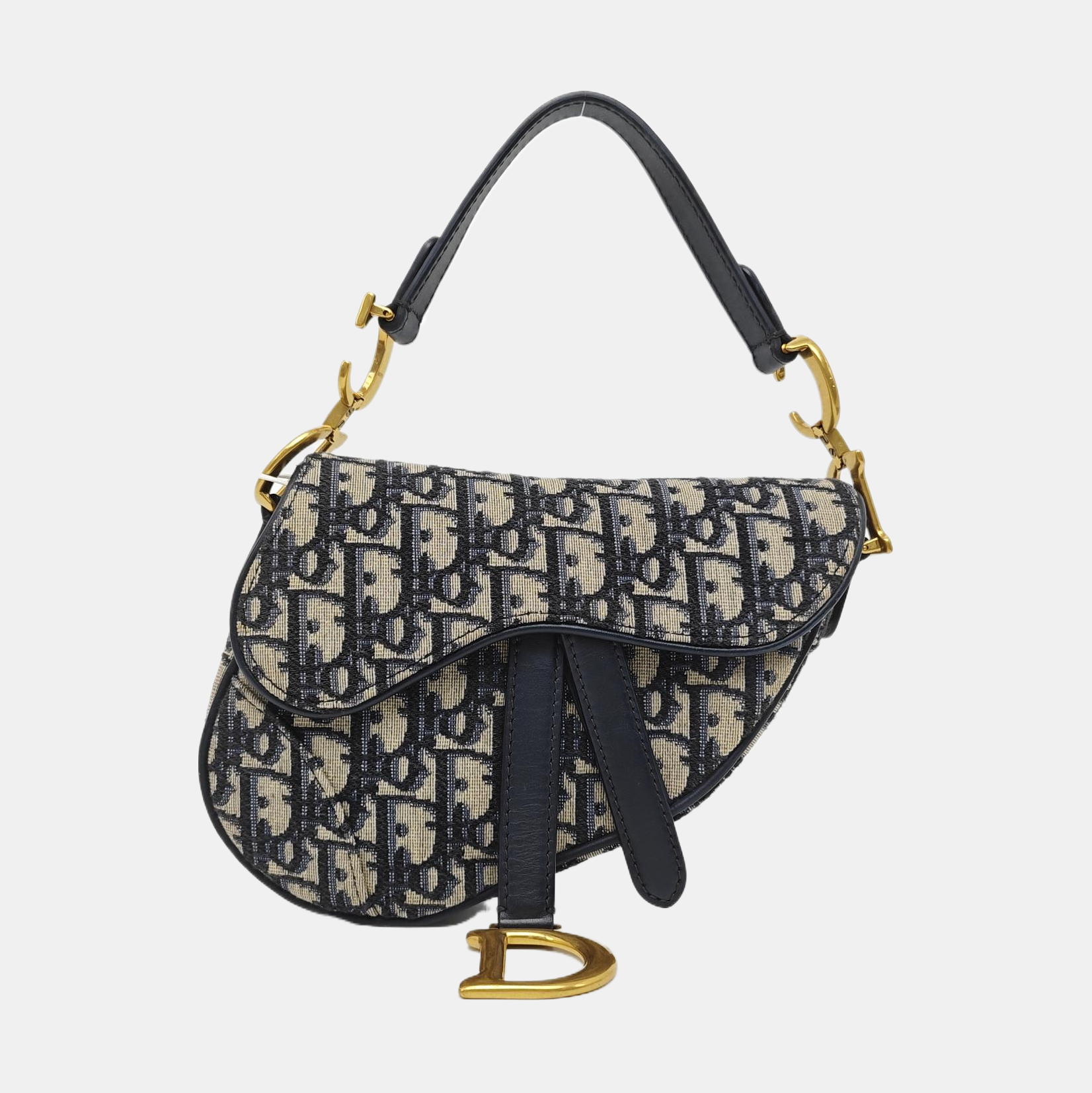 Saddle Mini Oblique Canvas Blue