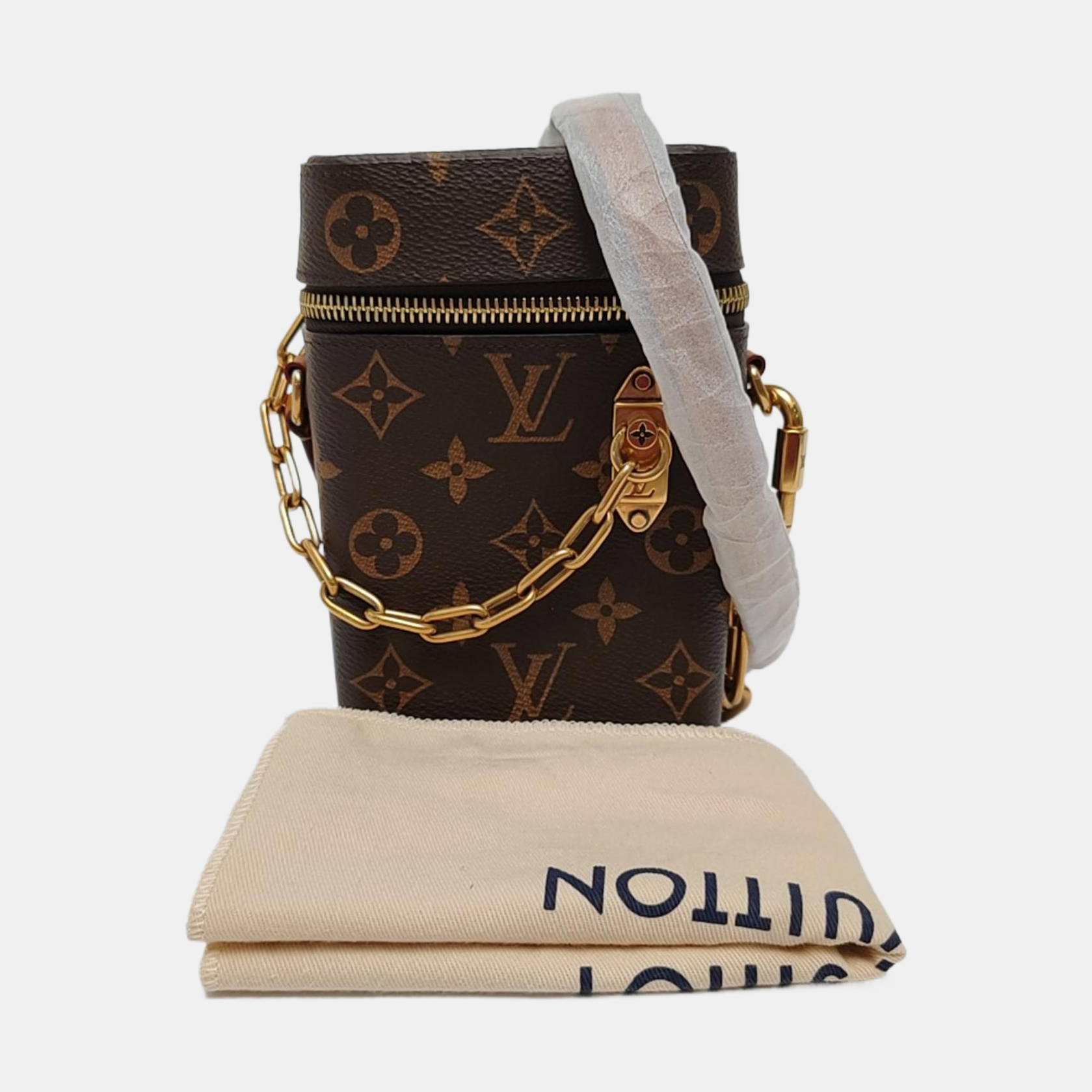 PHONE BOX Monogram Coated Canvas Brown