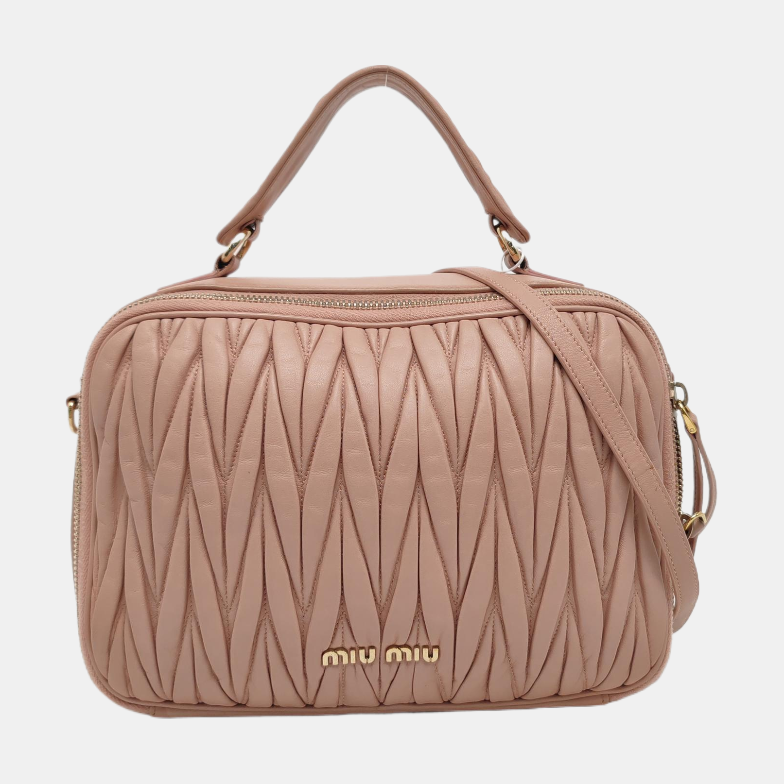 Quilted Lambskin Shoulder Bag Pink