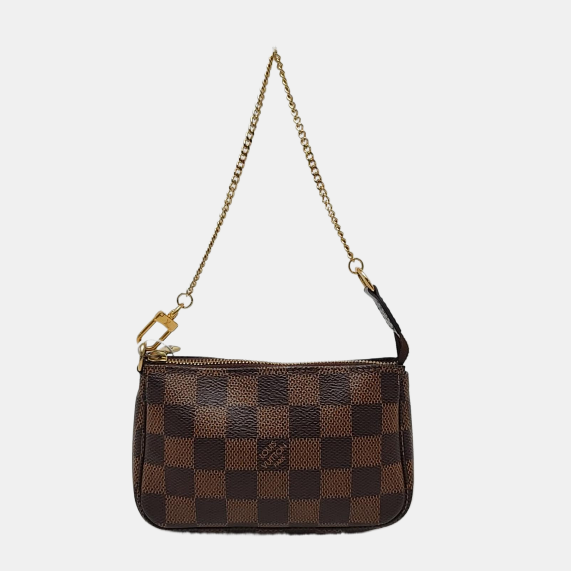 ACCESSOIRES Mini Damier Ebene Coated Canvas Brown