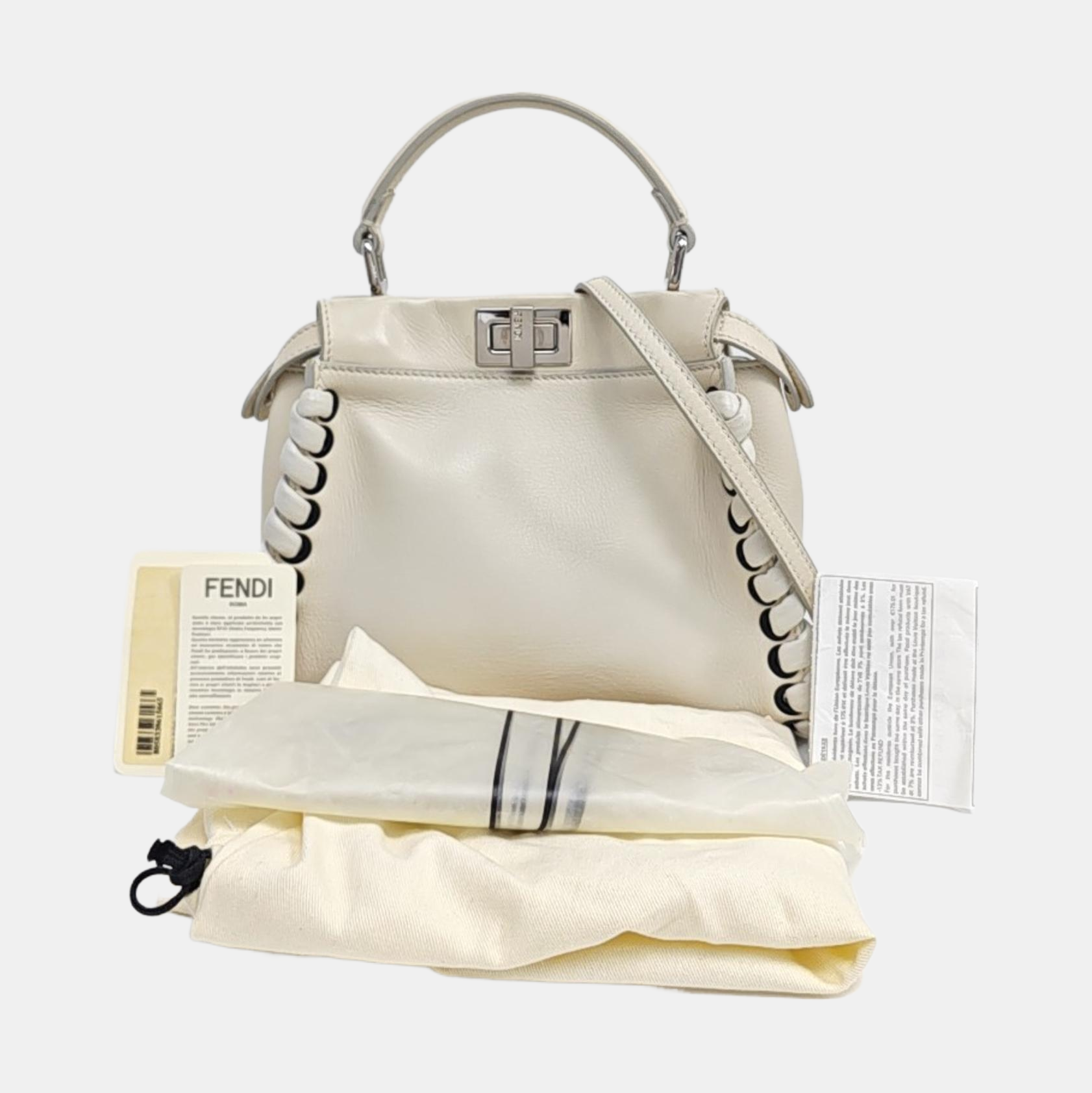 Peekaboo Mini Calfskin White