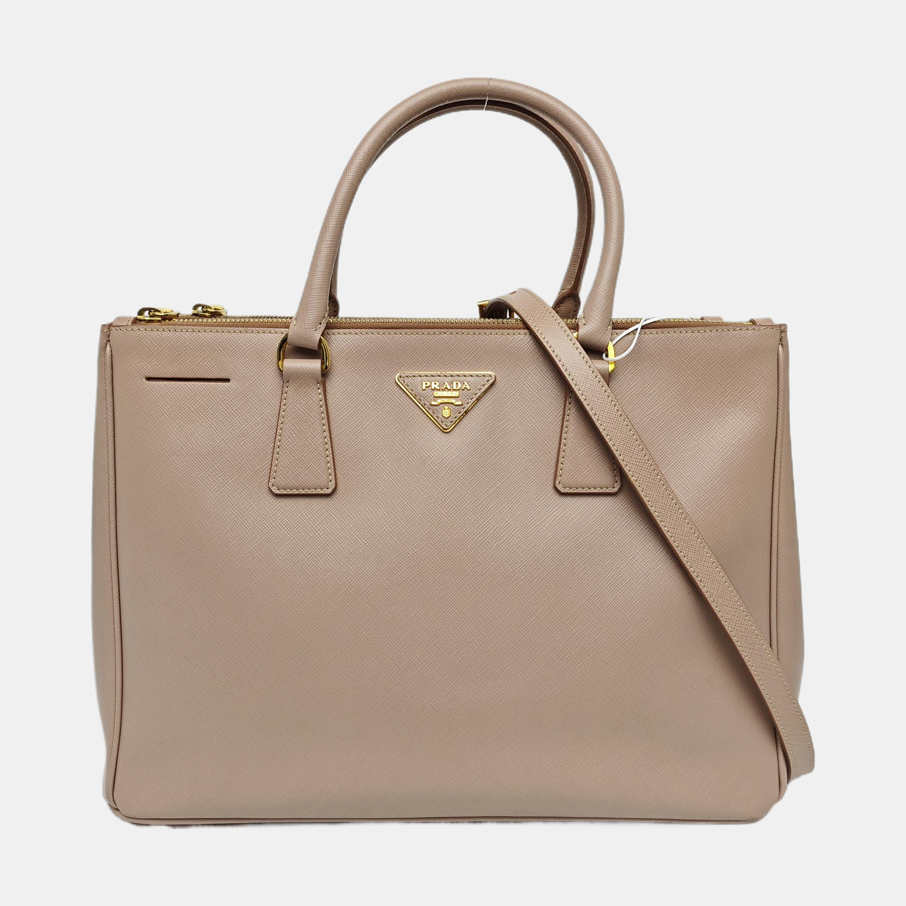 Galleria Large Saffiano Calfskin Pink