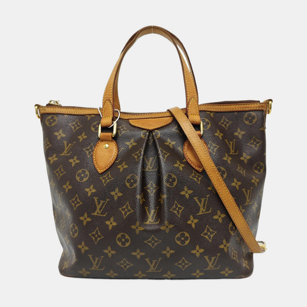 PALERMO PM Monogram Coated Canvas Brown