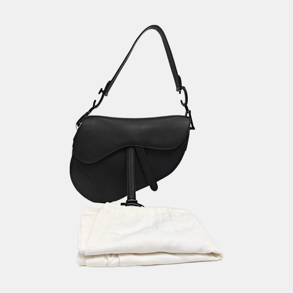 Saddle Small Calfskin Black