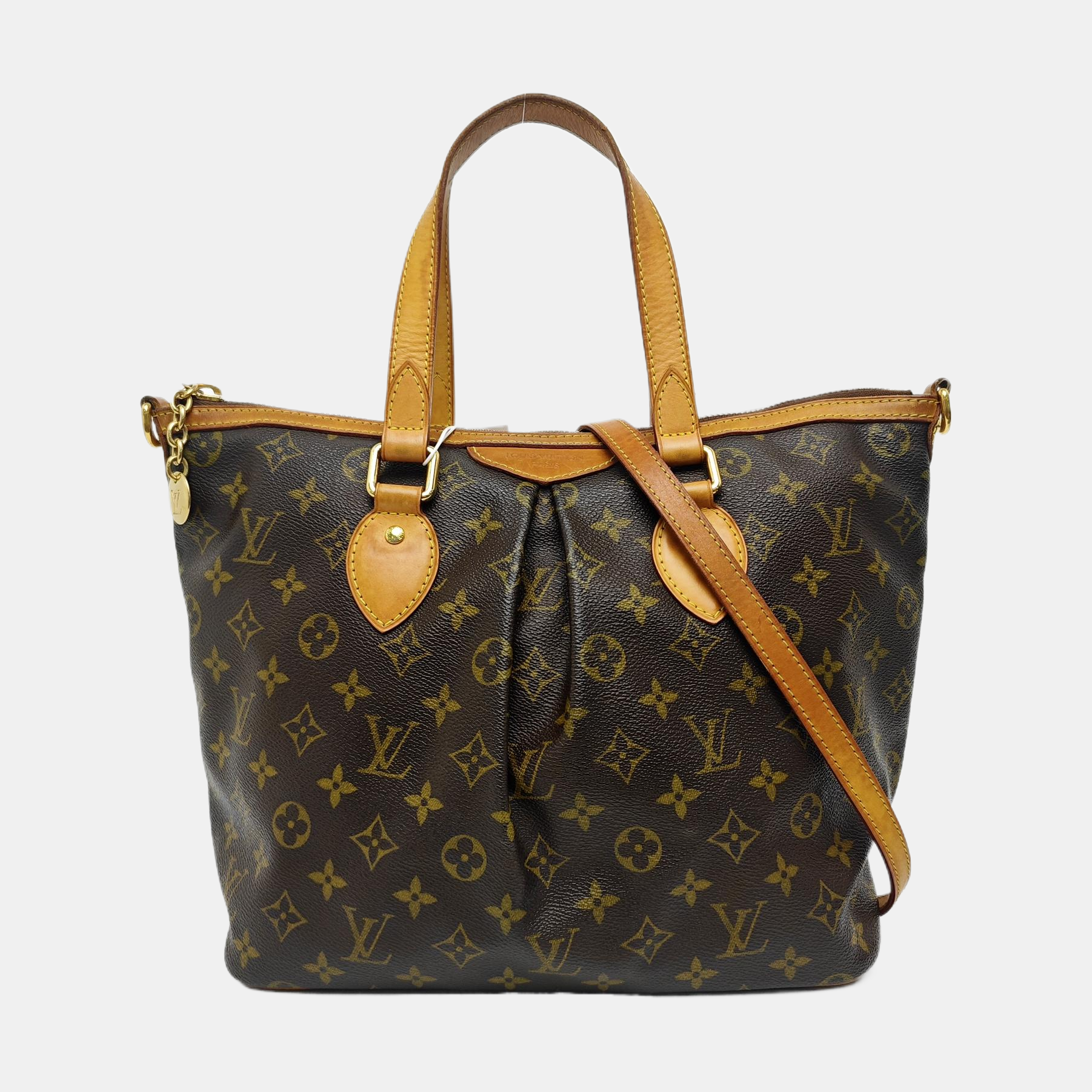 PALERMO PM Monogram Coated Canvas Brown
