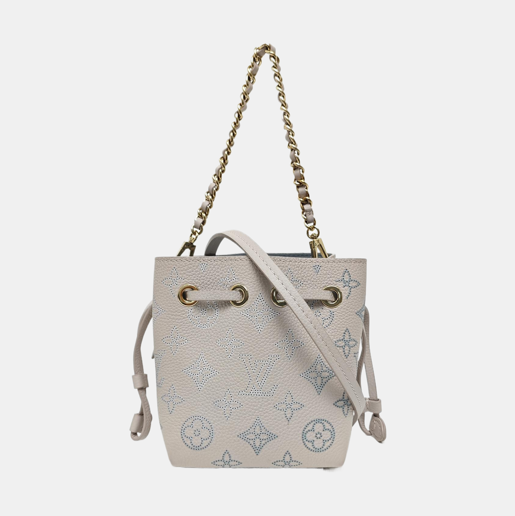 BELLA Monogram Calfskin Gray