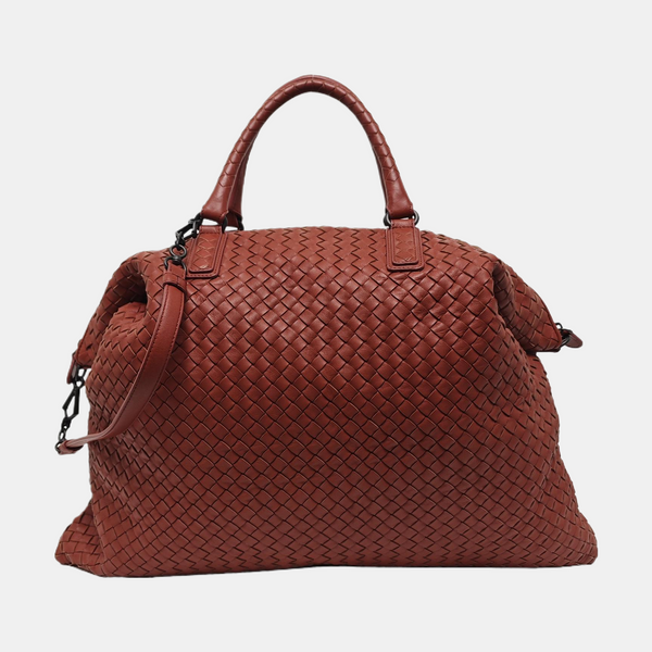 Lambskin Top Handle Bag Red