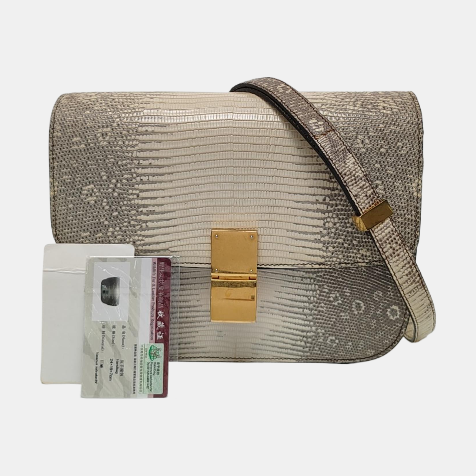 CLASSIC BOX Medium Lizard White