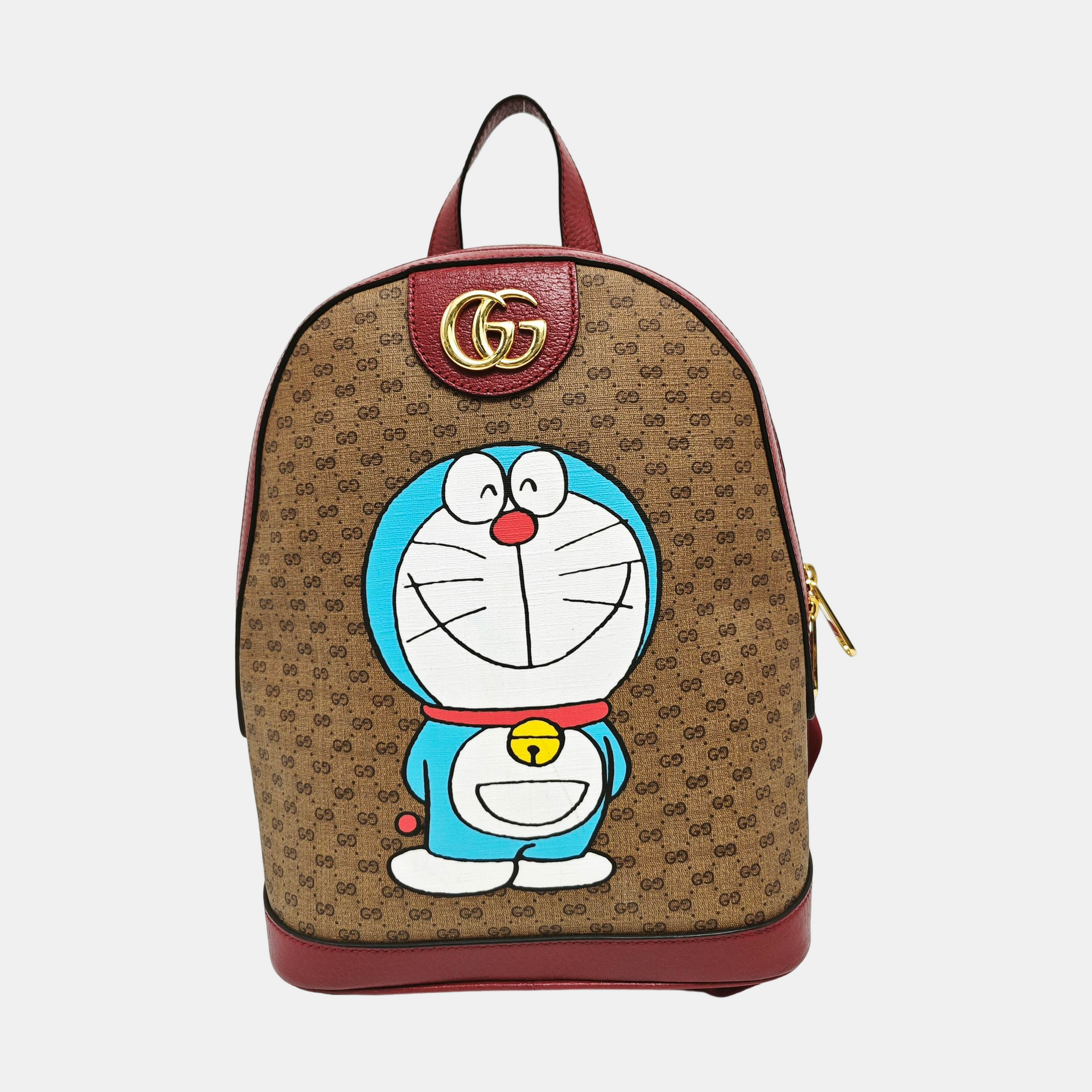 Doraemon X Gucci Small Coated Canvas Multicolor