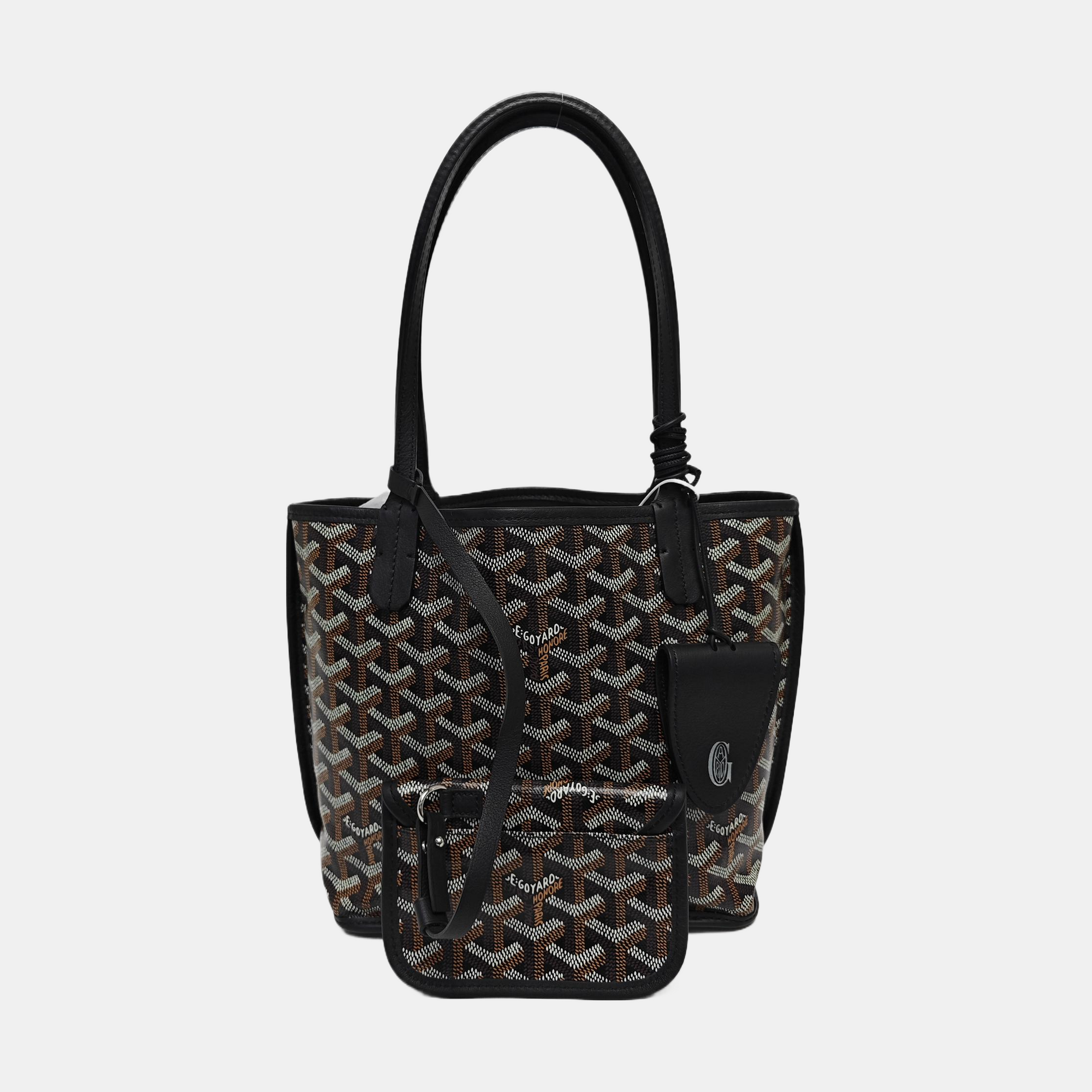 Anjou Mini Coated Canvas Black